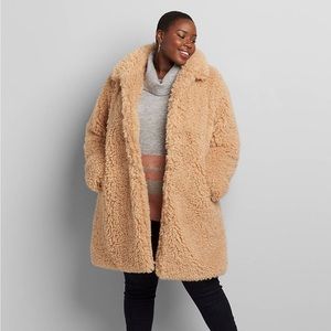 Teddy coat. Size 26/28